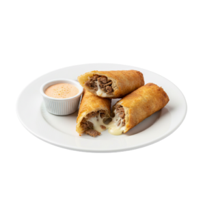 Donair Egg Rolls with Cheese