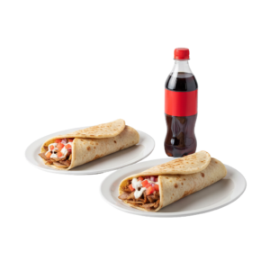 2 Medium Donair with 591ml pop